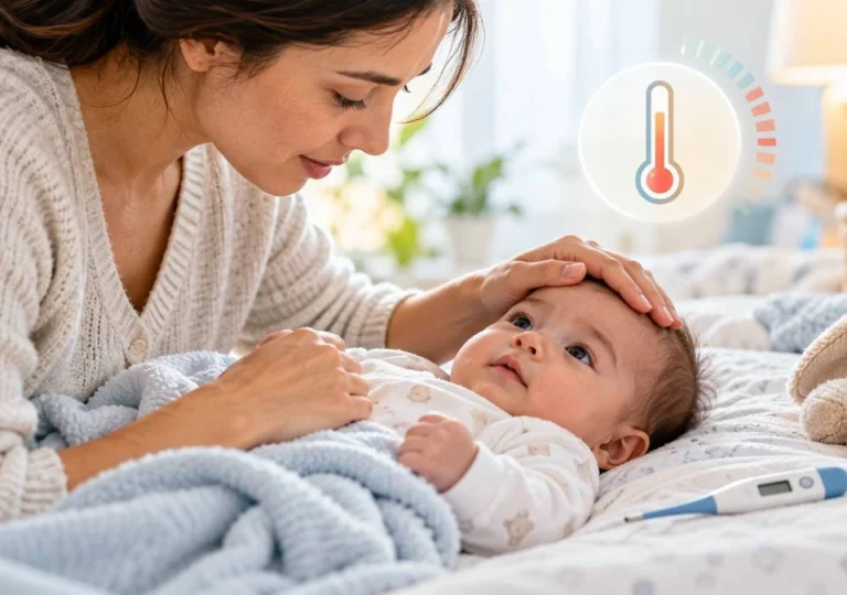 چگونه بفهمیم تب نوزاد خطرناک شده است؟ دمای طبیعی و غیرطبیعی بدن نوزاد